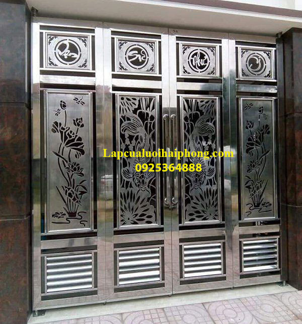 Làm cửa cổng inox tại Tiên Lãng Hải Phòng