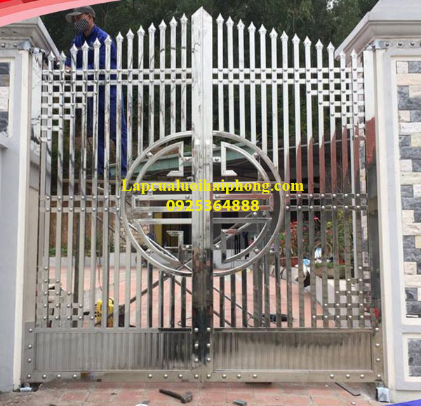 Làm cửa cổng inox tại Thủy Nguyên Hải Phòng